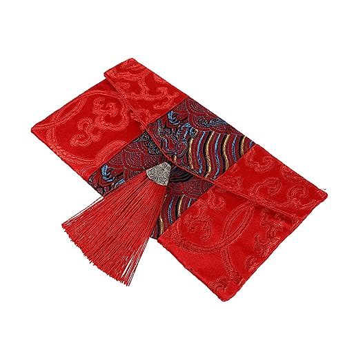 STOBOK Stoff roter Umschlag rotes paket des neuen jahres elegant Partytaschen Papiertüte Geld chinese new year chinesisch neujahr Stoff rotes Paket Rotes Paket im chinesischen Stil von STOBOK