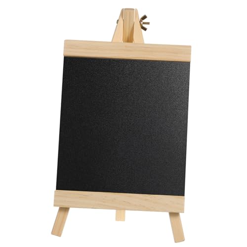 STOBOK Tafel write board tablettstift dekorative paneele kitchen zubehör hochzeitdeko Tischset Etiketten Tischschild Planke Hochzeitsrahmen Abschlussball staffelei kreidestifte Holz Black von STOBOK