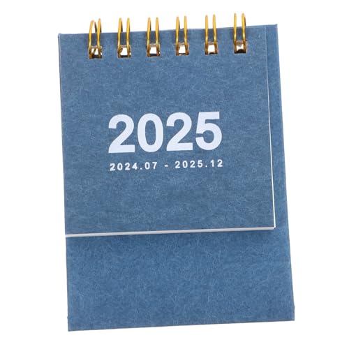 STOBOK Tischkalender 2025 Kleiner Tischkalender 2024-2025 Staffelei Kalender Stehender Flip-desktop-kalender Taschenkalender Standkalender Akademischer Tischkalender Hausbedarf Papier von STOBOK