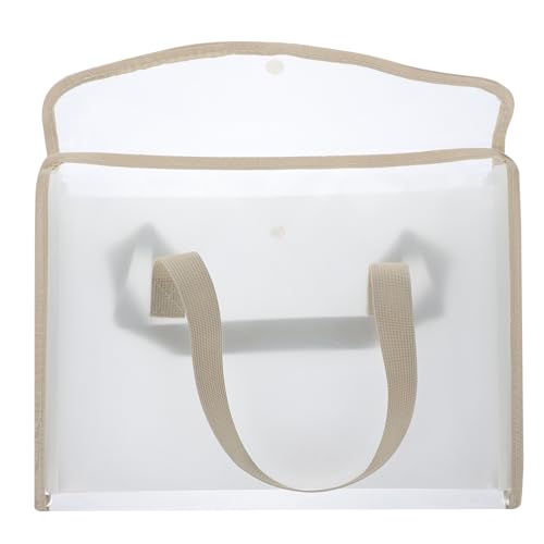 STOBOK Tragbare Orgel tasche aktenkoffer aktentaschen bürolocher büroradio büro materialien Akkordeon Binder Ordner mit mehreren Taschen Dokumentenorganisator Dateitasche pp Light Grey von STOBOK