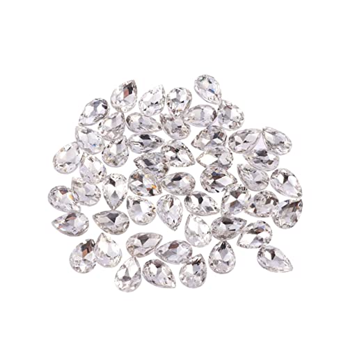 STOBOK Tropfen Bohrer Teardrop Crystal Rhinestone DIY Schmuck Basteln Facettierte Glasperlen Für Armbänder Und Accessoires von STOBOK