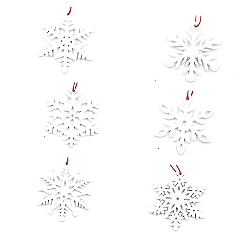 STOBOK Weihnachts Schneeflocken Anhänger Dekorative Schneeflocken Für Weihnachtsbaum Und Festliche Hängedekoration von STOBOK