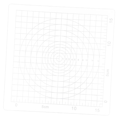 STOBOK Werkbankunterlage Epoxid-härtungspad Weißer Flüssig Töpfermatte Lehmwalze Modelliermasse Stift Tonwalzenmaschine Glasur Tonmatte Nudelholz Und Matte Aus Ton Acryl Transparent von STOBOK