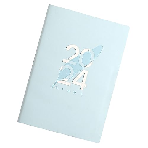 STOBOK Zeitmanagement-notizbuch Für 2024 Schulplaner Zeitplan Tischkalender Kalenderplaner Agenda Notizblock Stundenplaner Woche Kühlschrank Kalender Arbeitsplanblock Liste Papier Blue von STOBOK