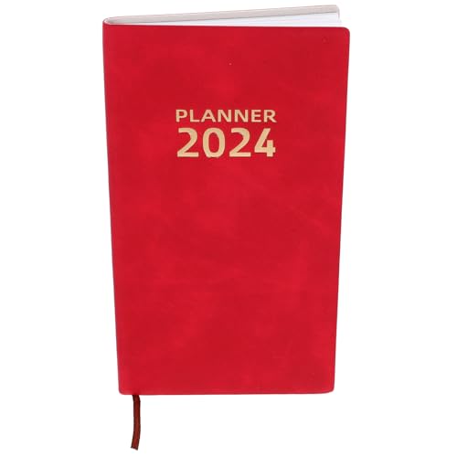 STOBOK Zeitplan-Notizbuch büromaterial academic planner the notebook book plans Pläne Wochenplaner Notizblock Zeitplaner studenten planen notizblock verschleißfestes Notizbuch Papier rot von STOBOK