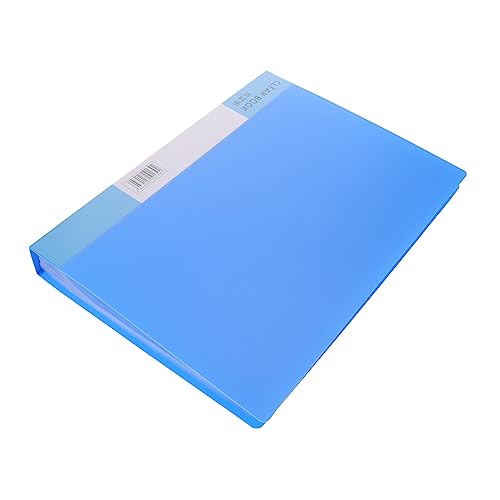 STOBOK a4 Ordner schreibtafel buchstabentafel schutzfolie satteltache dokumententaschen Dokumentenorganisator verstauen briefumschläge innere transparente Mappe Ordner-Organizer PVC Blue von STOBOK