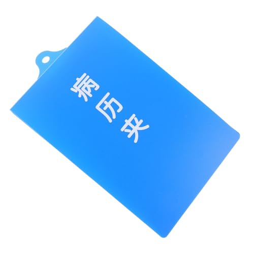 STOBOK clipboard Schreibbrett Medizinisches Schreibbrett Papierständer Pflegezubehör für die Arbeit Papier-Klemmbrett Schreibtafel für Krankenakten Aluminiumlegierung Blue von STOBOK