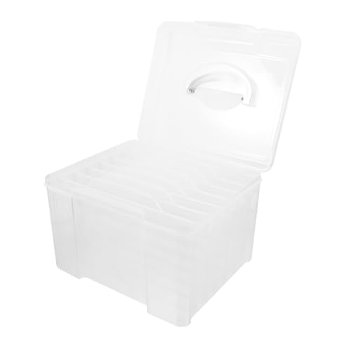 STOBOK für Grußkarten Aufbewahrungsbehälter mit Deckel Kühlschrank-Organizer storage boxes aufbwahrungs-box aktenordner Dateiordner-Organizer Plastik von STOBOK