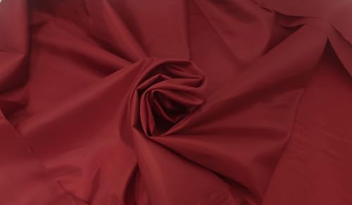 Futterstoff Meterware 150 cm breit.Dekoration,Bekleidung,Fahnen,Hochzeit,Vorhang (Bordeaux) von STOFF-KOLLEKTION