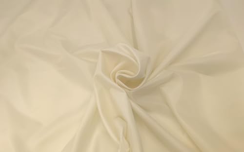 Futterstoff Meterware 150 cm breit.Dekoration,Bekleidung,Fahnen,Hochzeit,Vorhang (Creme) von STOFF-KOLLEKTION