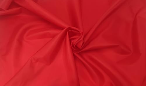 Futterstoff Meterware 150 cm breit.Dekoration,Bekleidung,Fahnen,Hochzeit,Vorhang (Rot) von STOFF-KOLLEKTION