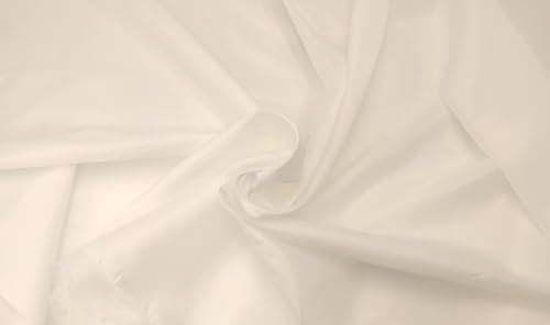 Futterstoff Meterware 150 cm breit.Dekoration,Bekleidung,Fahnen,Hochzeit,Vorhang (Weiss) von STOFF-KOLLEKTION