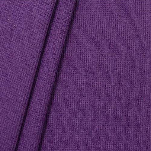 STOFFKONTOR Baumwoll Bündchenstoff Doppelripp - Öko-Tex Standard 100 - Schlauchware - Meterware, lila-violett - zum Nähen von Sweatshirts, Kleidern uvm. von STOFF KONTOR
