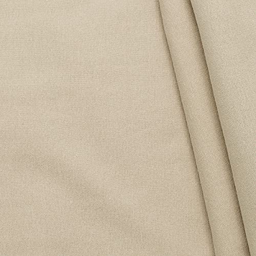 STOFFKONTOR Bio Baumwoll Bündchenstoff Stoff Organic - Öko-Tex Standard 100 - GOTS zertifiziert -Schlauchware - Meterware, beige - zum Nähen von Ärmel-, Bund- und Beinabschlüssen, uvm. von STOFF KONTOR