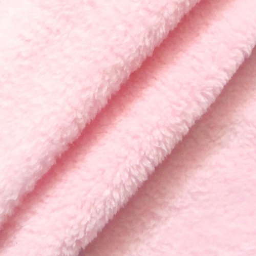 STOFFKONTOR Wellness Fleece Stoff Meterware, Kuschelig weicher Fleecestoff zum Nähen - Rosa von STOFF KONTOR