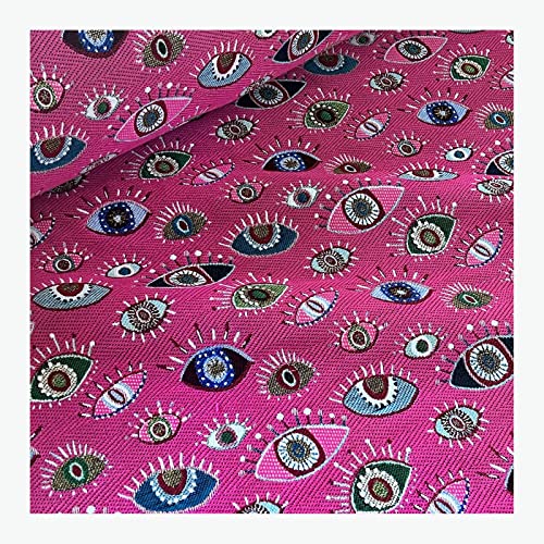 Stoff am Stück Stoff Baumwolle Polyester Gobelin pink Auge blickdicht Dekostoff von STOFFAMSTÜCK