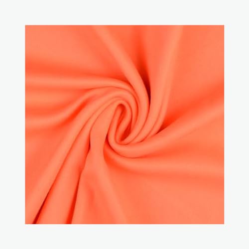 Stoff am Stück Stoff Polyester Fleece apricot Antipilling beidseitig weich orange von STOFFAMSTÜCK