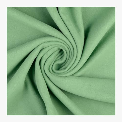 Stoff am Stück Stoff Polyester Fleece mint Antipilling beidseitig weich grün von STOFFAMSTÜCK