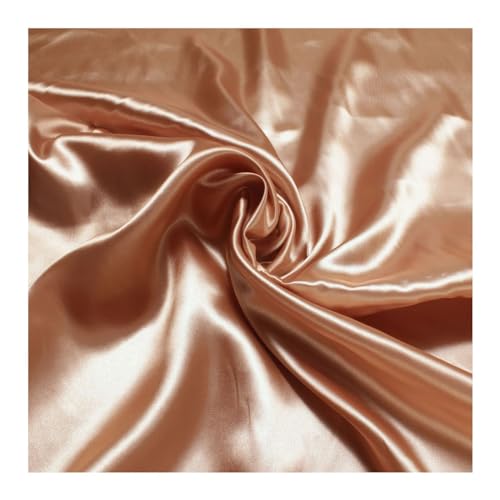 Stoff am Stück Stoff Polyester Satin haut leicht blickdicht glänzend glatt nude von STOFFAMSTÜCK