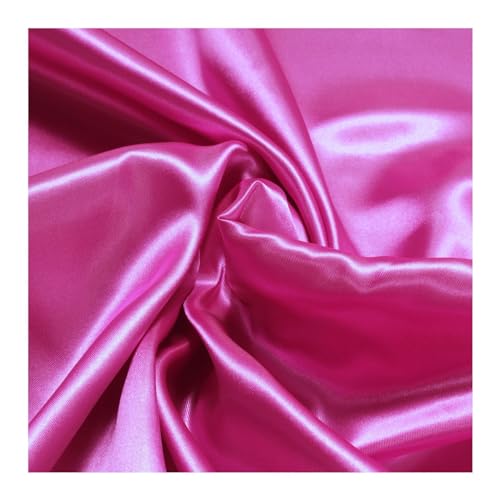 Stoff am Stück Stoff Polyester Satin pink leicht blickdicht glänzend glatt von STOFFAMSTÜCK