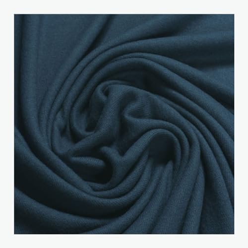 Stoff am Stück Stoff Polyester Viskose Elastan Soft Jersey dunkelblau Mohair Haptik marine von STOFFAMSTÜCK