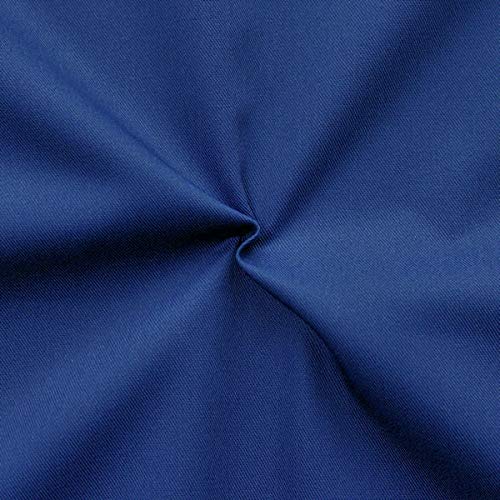 STOFFKONTOR Polyester-Baumwolle Köper-Stoff Meterware - Öko-Tex Standard 100 - zum Nähen von Berufsbekleidung, Oberbekleidung (Royal Blau) von STOFFKONTOR