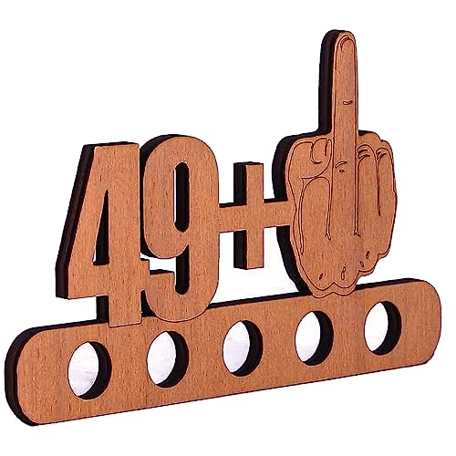 STOOKI Geschenk Zum 50 Geburtstag Lustig Holz Geschenke für Frauen Holz-Schild GäStebuch Holz Geschenke Freunde Familie JubiläUmsgeschenk FüR Familie Oder Freunde von STOOKI