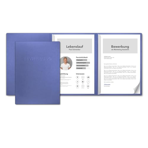 10 Stück 3-teilige Bewerbungsmappen favorit Königsblau mit 2 Klemmschienen - sehr stabiler 350 g/m² Naturkarton mit eindrucksvoller Relief-Prägung BEWERBUNG - direkt vom Hersteller STRATAG 10 Stück 3-teilige Bewerbungsmappen favorit Königsblau mit 2 Klemmschienen - sehr stabiler 350 g/m² Naturkarton mit eindrucksvoller Relief-Prägung BEWERBUNG - direkt vom Hersteller STRATAG von STRATAG