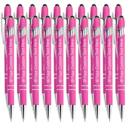 STREADVE Kugelschreiber mit Gravur Namen 20 Stück Kugelschreiber Personalisiert Stift Personalisierter Hochwertig Kugelschreiber Geschenk für Hochzeit Geburtstag Geschäftsförderung, Rosa von STREADVE