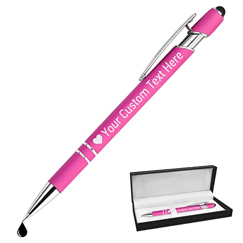 STREADVE Kugelschreiber mit Gravur Namen Kugelschreiber Personalisiert Stift Personalisierter Hochwertig Kugelschreiber Geschenk für Hochzeit Geburtstag Geschäftsförderung, Rosa von STREADVE