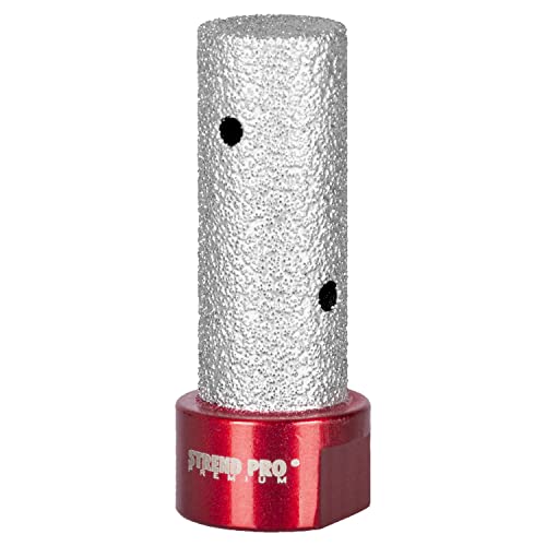 STREND PRO Diamantfräser 20mm x M14 -zum Bohren & Fräsen von harte Fliesen - Fliesenfräser 20 mm - Premium Qualität Diamanten - Fingerfräser kompatibel mit Bosch Makita uvm. Winkelschleifer Flex von STREND PRO