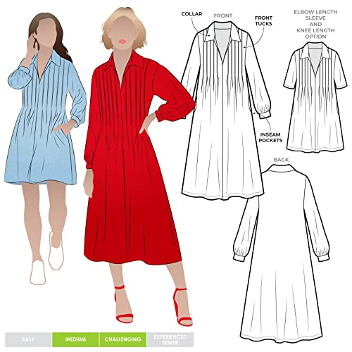 Style Arc Schnittmuster – Xanthe gewebtes Kleid (Größen 04–16) von STYLEARC