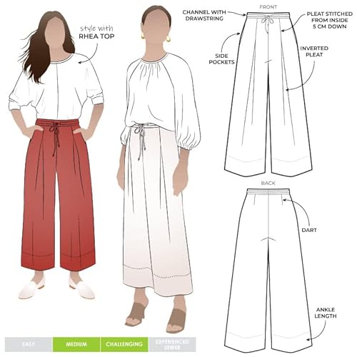 Style Arc Schnittmuster – gewebte Hose in Mailand (Größe 04–16) von STYLEARC