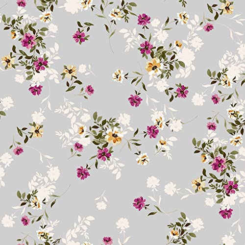STYLISH FABRIC 147,3 cm breiter bedruckter Hi-Multi-Chiffon-gewaschener Stoff, weiches Material, Bekleidung, Vorhänge, Stirnband, Accessoires, Heimdekoration, Schule und DIY-Projekt, silber-rosa, 4,5 STYLISH FABRIC 147,3 cm breiter bedruckter Hi-Multi-Chiffon-gewaschener Stoff, weiches Material, Bekleidung, Vorhänge, Stirnband, Accessoires, Heimdekoration, Schule und DIY-Projekt, silber-rosa, 4,5 von STYLISH FABRIC