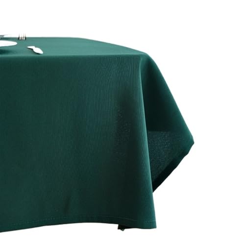 Tischdecke Moderne All-Match-Tischdecke, einfarbig, rot, grün, waschbar, Kaffeetischdecke for Party- und Bankett-Dekoration(Ink Green,140CM X 250CM) von SUBLXPoten