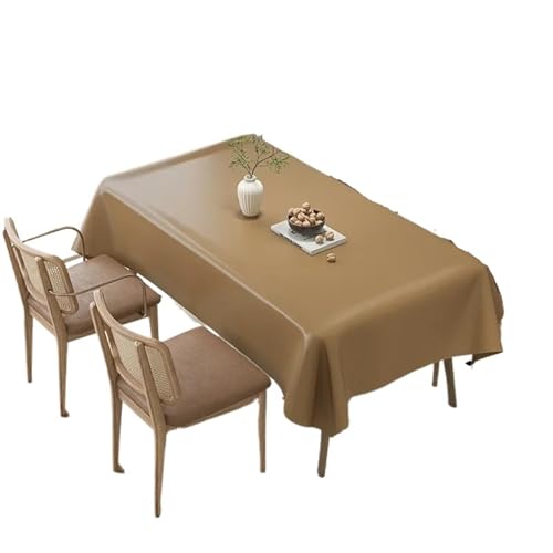 Tischdecke Rechteckige Couchtischdecke, cremefarbene Lammfell-Tischdecke, ölbeständig, waschmaschinenfest, Tischdecke(Brown,40x60) von SUBLXPoten