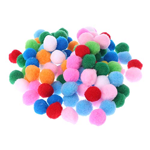 SUCHUANGUANG 100Stücke Weiche Runde Flauschige Craft Pompoms Ball Mischfarbe Pom Poms 30mm DIY Crafts DIY Filz Filzkugeln von SUCHUANGUANG
