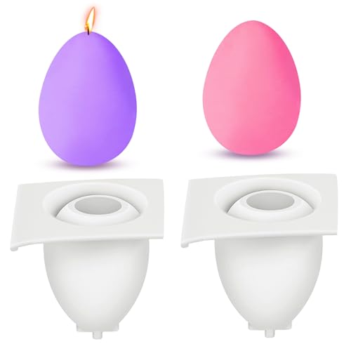 2 PCS Silikonform Ostern Ostern Silikonform DIY Kerzen Eierform Silikonformen Kann Zur Herstellung Von Duftkerzen Seifen Und Verwendet Werden Gießformen für Ostern Dekorationen geschenke von SUFANG