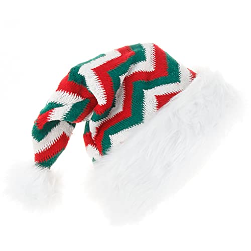 SUIOPPYUW Santa Claus Caps Auffällige Winter Weihnachtsmütze verdicken Baumwolle Atmungsaktive Weihnachtsmützen Kopfbedeckung Kopfbedeckung Kinder von SUIOPPYUW
