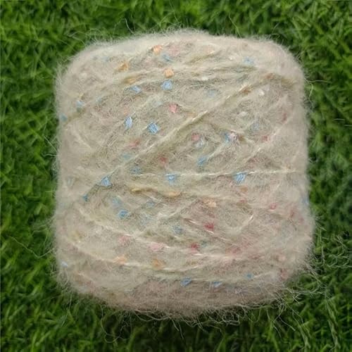 300/600g Mohair Pailletten Garn Bunte Dicke Weiche Plüsch Pailletten Wolle Faden Für DIY Hand Stricken Pullover Schal hut Häkeln Linie von SUKORI