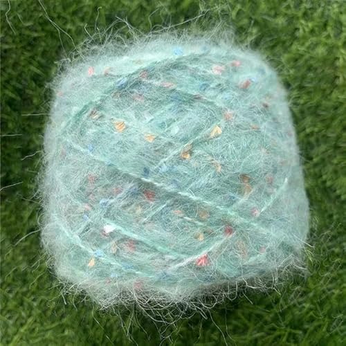 300/600g Mohair Pailletten Garn Bunte Dicke Weiche Plüsch Pailletten Wolle Faden Für DIY Hand Stricken Pullover Schal hut Häkeln Linie von SUKORI