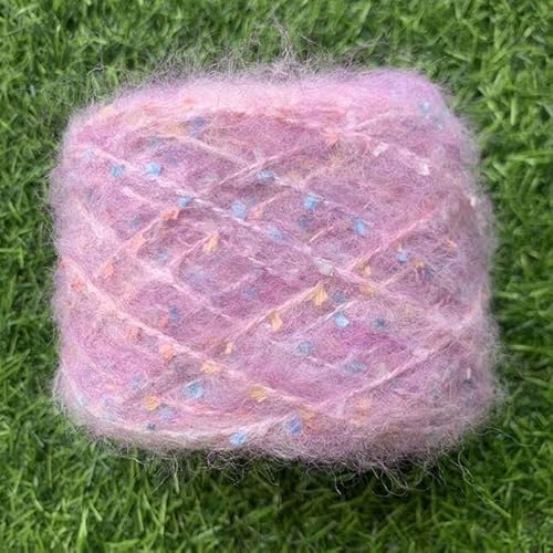 300/600g Mohair Pailletten Garn Bunte Dicke Weiche Plüsch Pailletten Wolle Faden Für DIY Hand Stricken Pullover Schal hut Häkeln Linie von SUKORI