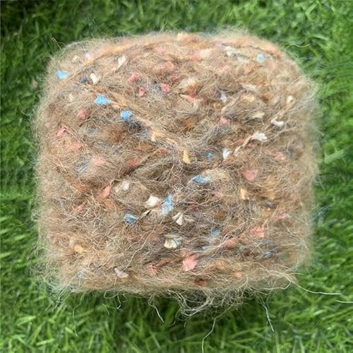 300/600g Mohair Pailletten Garn Bunte Dicke Weiche Plüsch Pailletten Wolle Faden Für DIY Hand Stricken Pullover Schal hut Häkeln Linie von SUKORI