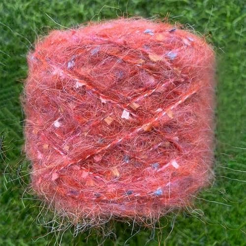 300/600g Mohair Pailletten Garn Bunte Dicke Weiche Plüsch Pailletten Wolle Faden Für DIY Hand Stricken Pullover Schal hut Häkeln Linie von SUKORI