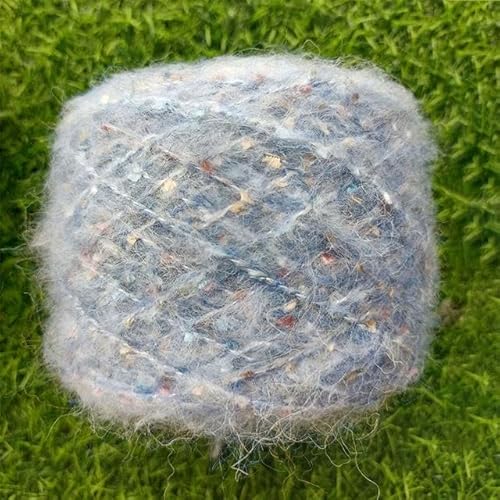 300/600g Mohair Pailletten Garn Bunte Dicke Weiche Plüsch Pailletten Wolle Faden Für DIY Hand Stricken Pullover Schal hut Häkeln Linie von SUKORI