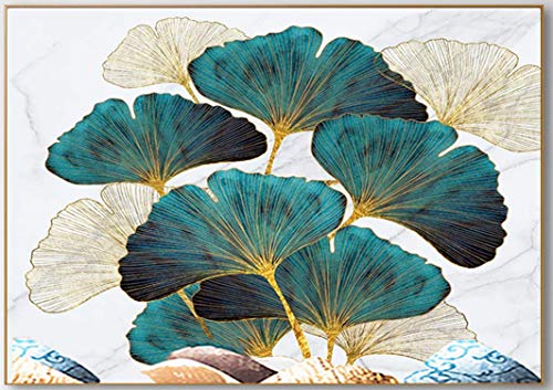 SULISO DIY 5D Diamant Painting Kits, 40x50cm Groß Ginkgo,Runden Diamond Painting Vollbilder Strass Diamond Stickerei Malerei Kits für Erwachsene Handwerk Wanddecor von SULISO