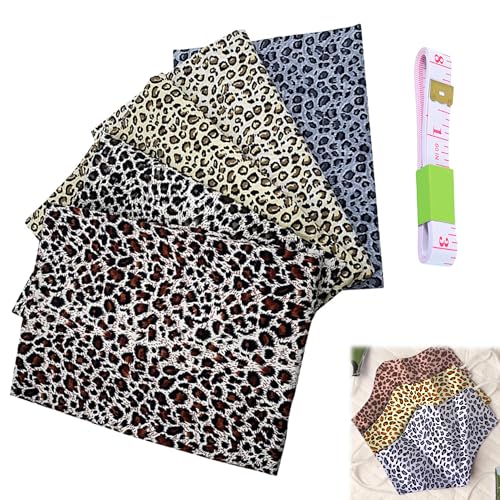 5 Stoff Mit Leoparden Muster Bettwäsche Tier DIY Tuch Handgefertigtes Tuch Modisches Leopardentuch Baumwollfabrik Baumwolltuch Selber Machen Decke Drucken Baumwolle von SULIUDAJI