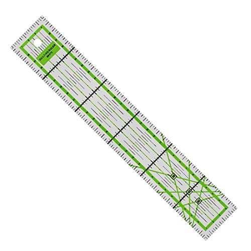 SULIUDAJI Patchwork Lineal – Schneidelineal 5x30 cm, mit cm-Raster und Winkelanzeige – Rollschneider-Lineal, Nählineal, Schneidelineal von SULIUDAJI