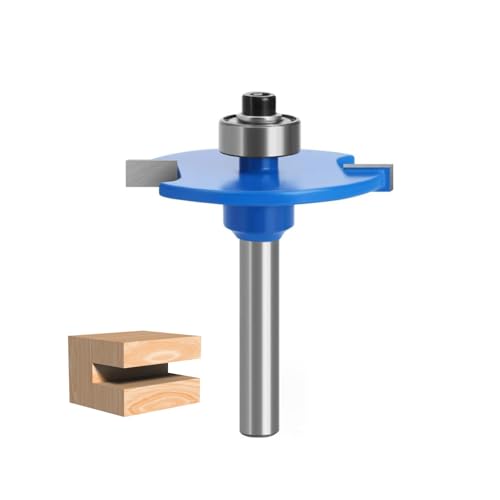 Biscuit Jointer Router Bit, 6mm Shank, Tungsten Carbide Tipped Slot Cutter, Wood Biscuit Joint Slotting Tool, Woodworking Biscuit Cutter for Grooving and Rebating von SULIVES