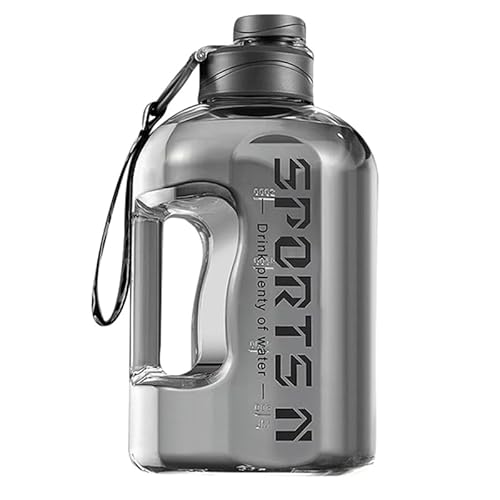 1,7 Liter Sport Wasser Flasche tragbare Reise Wasser Flasche für Training Übung Fitness Cup mit Zeit Waage BPA frei für Fitness Studio Outdoor Sport von SUMKTO